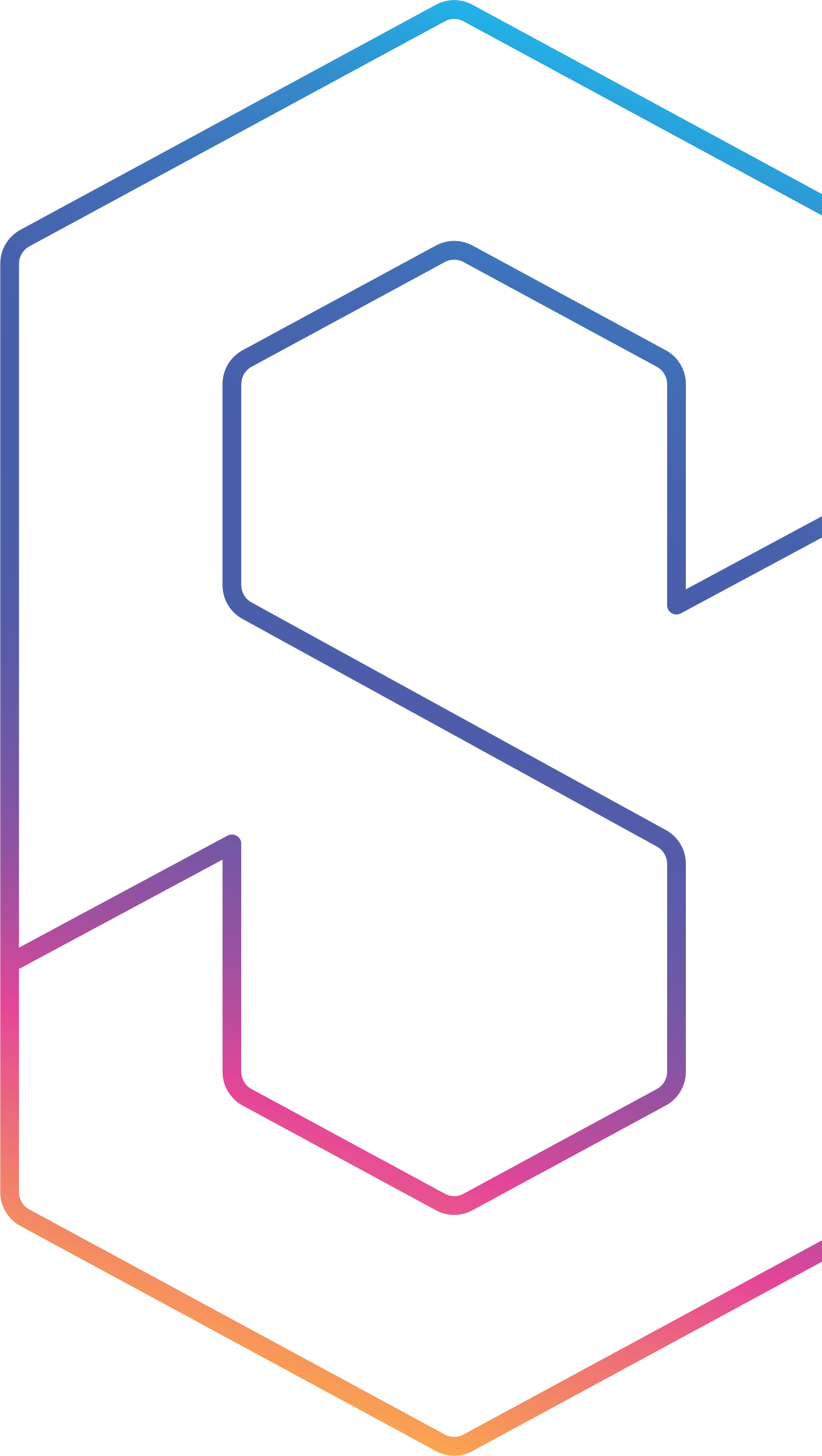 An stylized icon of the letter S